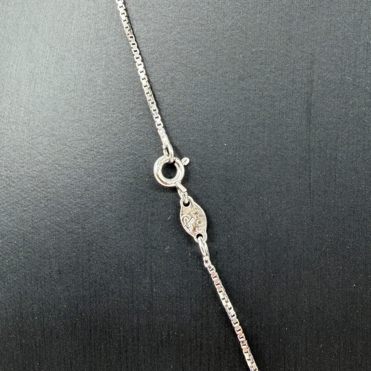 COLLANA ORO 18KT BIANCO Veneziana Con Ciondolo Croce 8.77 gr