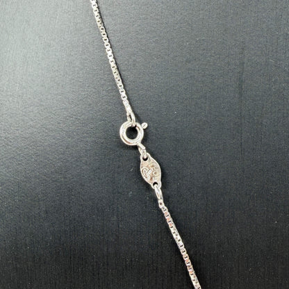 COLLANA ORO 18KT BIANCO Veneziana Con Ciondolo Croce 8.77 gr