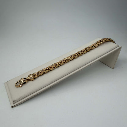 BRACCIALE ORO 18KT GIALLO Intrecciato Piatto 19.68 gr