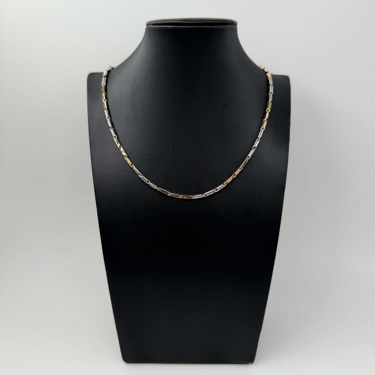 COLLANA ORO 18KT BICOLOR Cilindri 11.26 gr
