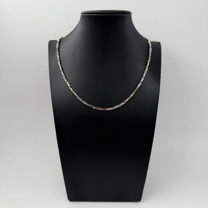 COLLANA ORO 18KT BICOLOR Cilindri 11.26 gr