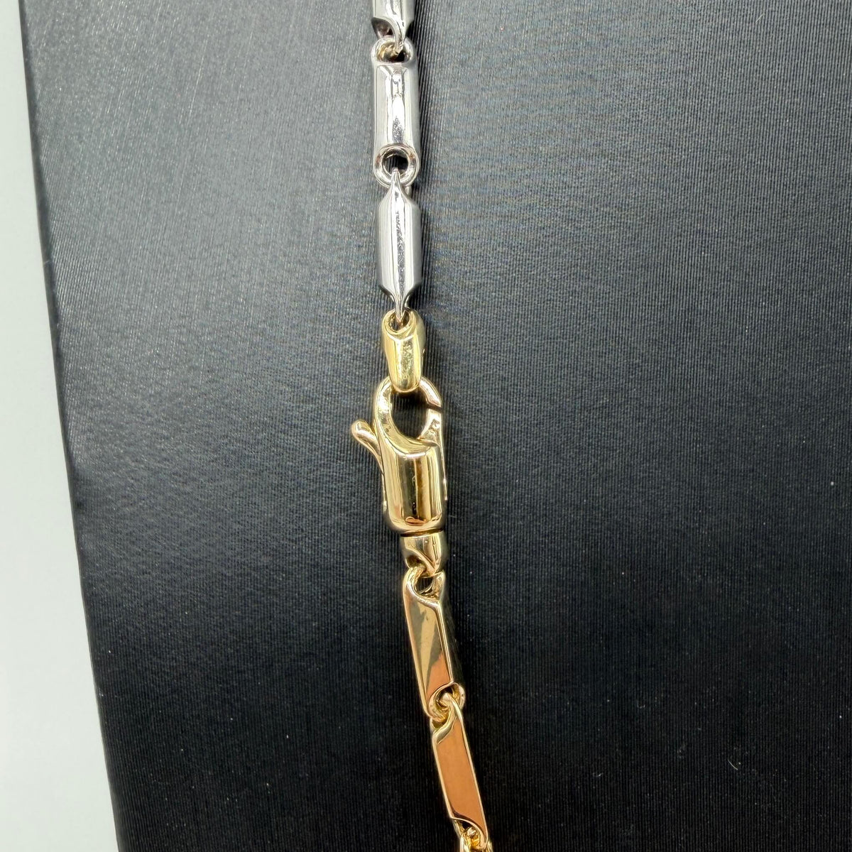 COLLANA ORO 18KT BICOLOR Cilindri 11.26 gr