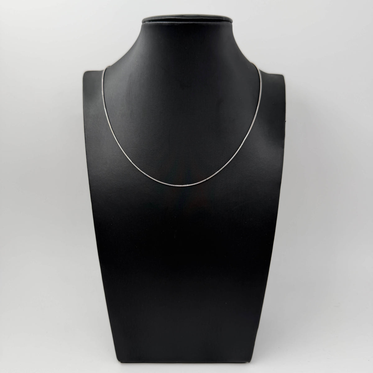 COLLANA ORO 18KT BIANCO Coda di Topo 4.40 gr