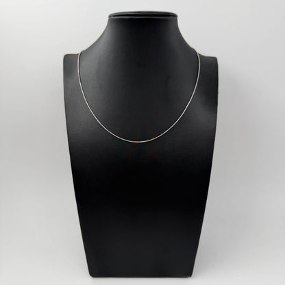 COLLANA ORO 18KT BIANCO Coda di Topo 4.40 gr