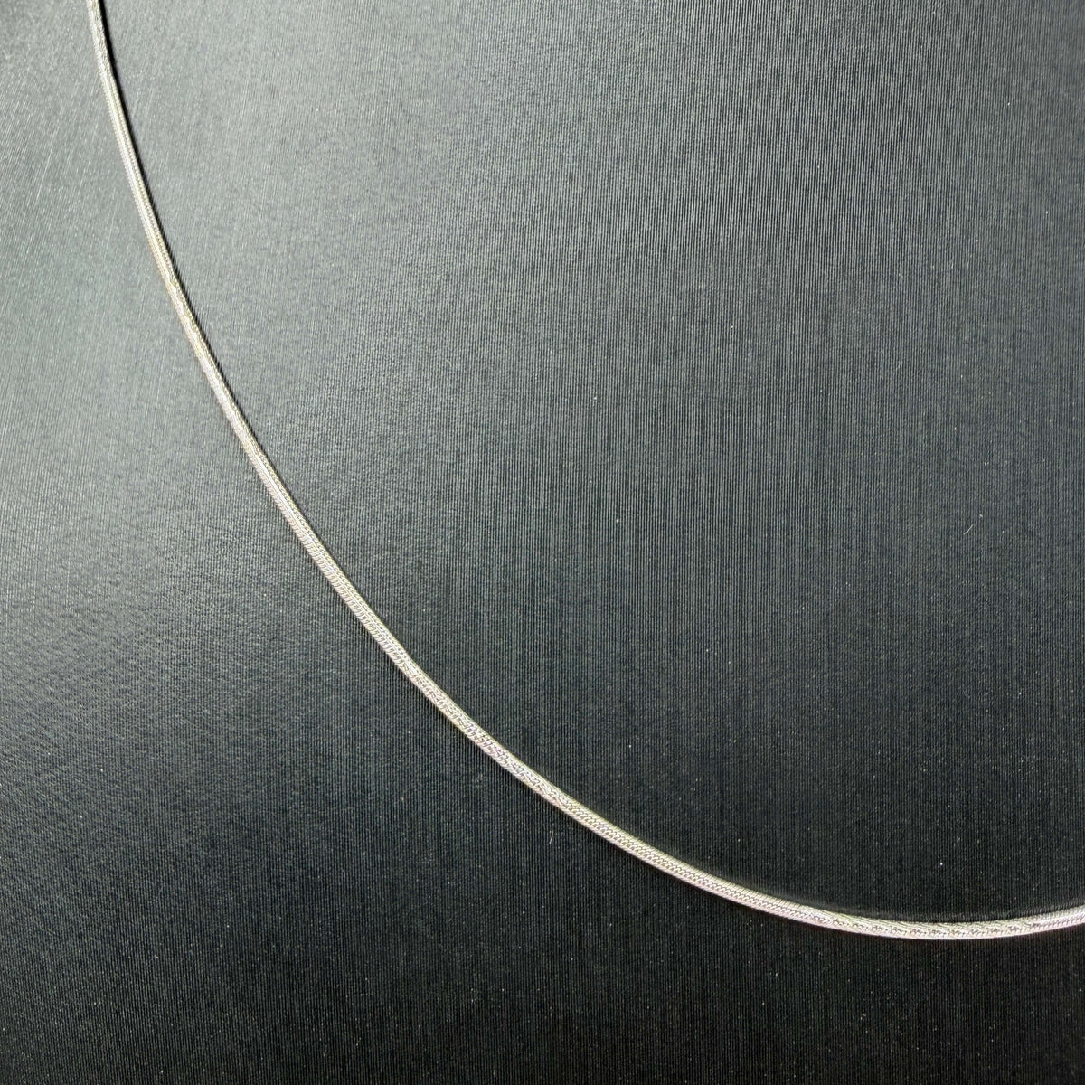 COLLANA ORO 18KT BIANCO Coda di Topo 4.40 gr
