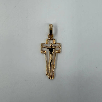 CIONDOLO ORO 18KT GIALLO Croce con Corpo 2.23 gr