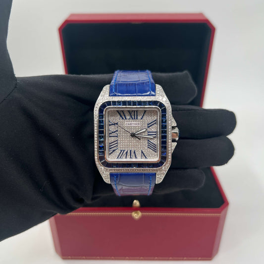 CARTIER SANTOS DIAMANTI E ZAFFIRI
