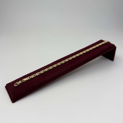 BRACCIALE ORO 18KT GIALLO Doppio Ovale 8.08 gr