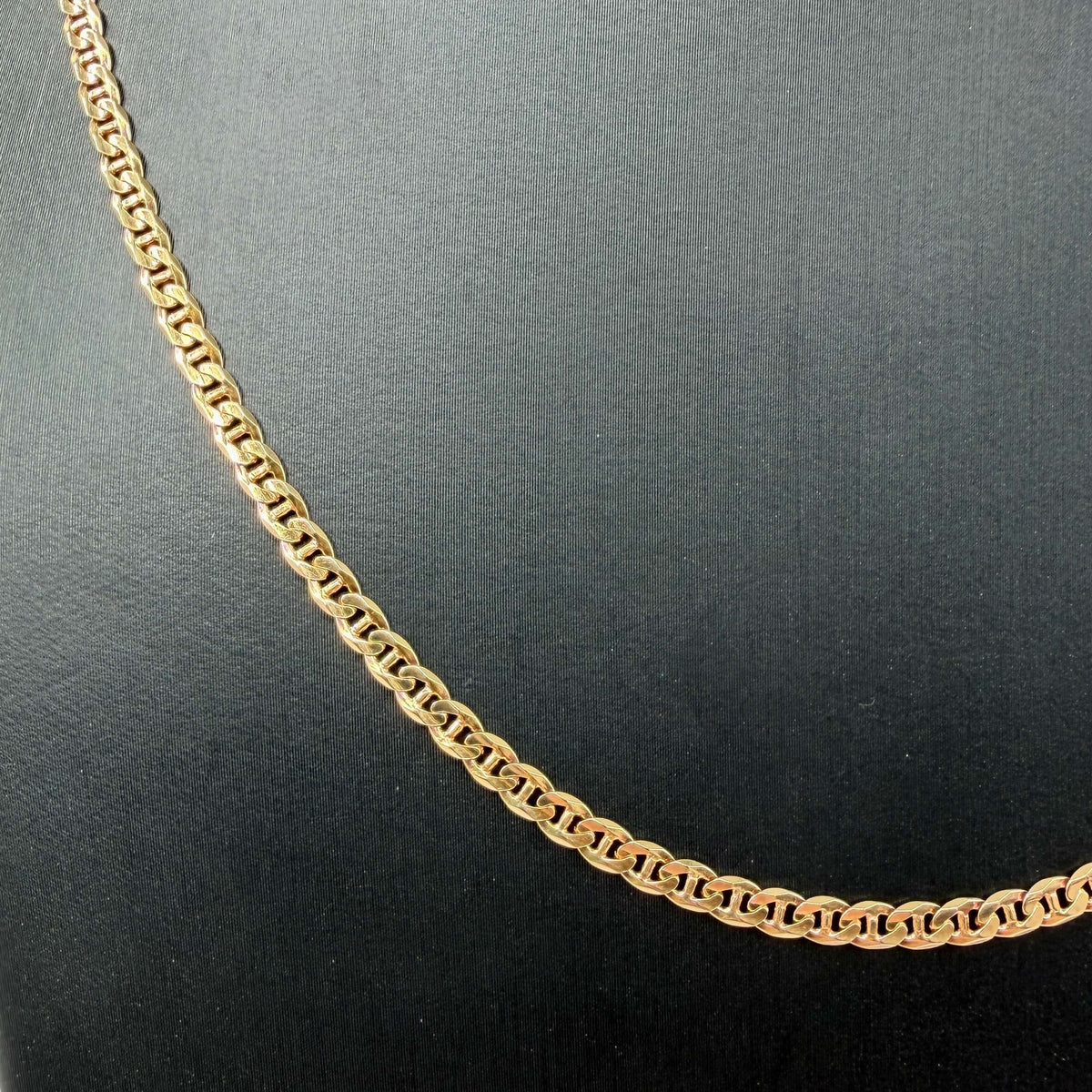 COLLANA ORO 18KT GIALLO Ovale Sbarrato 11.35 gr