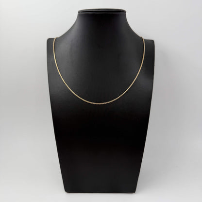 COLLANA ORO 18KT GIALLO Treccia Piatta 8.63 gr