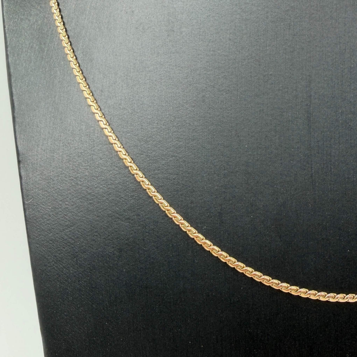 COLLANA ORO 18KT GIALLO Treccia Piatta 8.63 gr