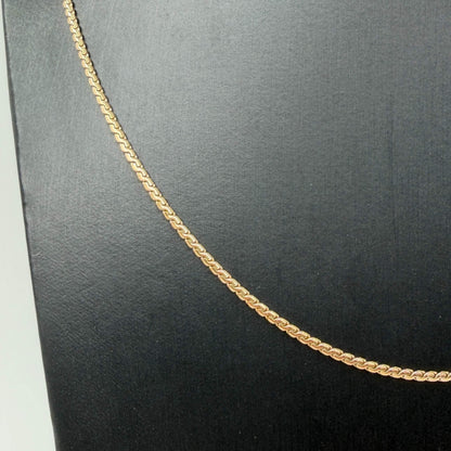 COLLANA ORO 18KT GIALLO Treccia Piatta 8.63 gr