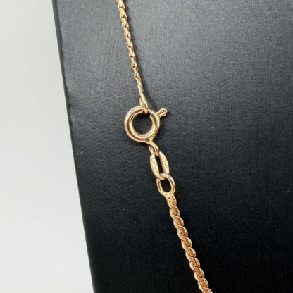 COLLANA ORO 18KT GIALLO Treccia Piatta 8.63 gr