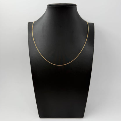 COLLANA ORO 18KT GIALLO Groumette Piatta 4.11 gr