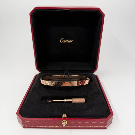 BRACCIALE ORO 18KT ROSA Cartier Love Classico 36,44 gr
