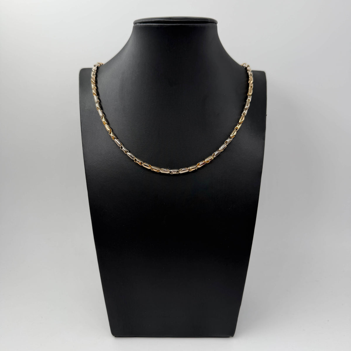 COLLANA ORO 18KT BICOLOR Cilindri 26.72 gr