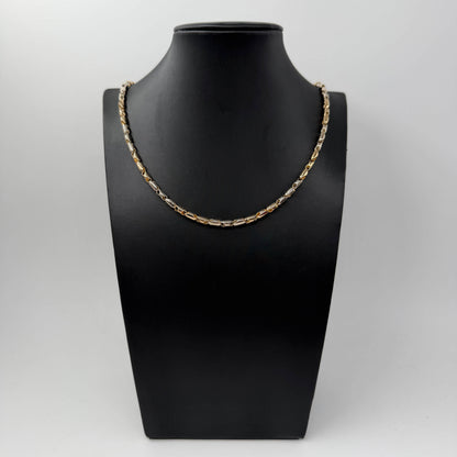 COLLANA ORO 18KT BICOLOR Cilindri 26.72 gr