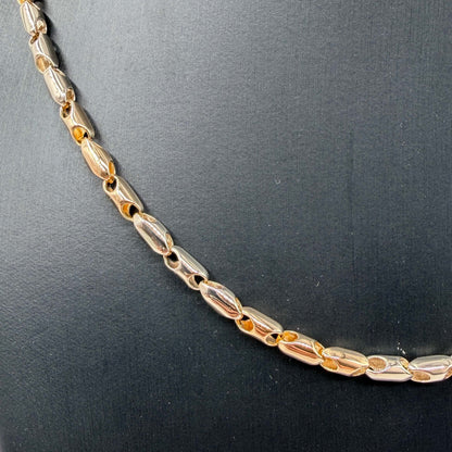COLLANA ORO 18KT BICOLOR Cilindri 26.72 gr