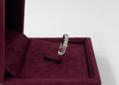 ANELLO IN ORO 18KT BIANCO CON DIAMANTI