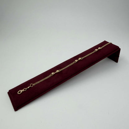 BRACCIALE ORO 18KT GIALLO Rollò e Stelle 4.32 gr