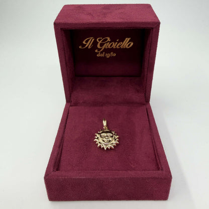 CIONDOLO ORO 18KT GIALLO Sole 1.75 gr