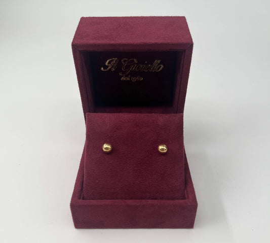 COPPIA DI ORECCHINI ORO 18KT GIALLO