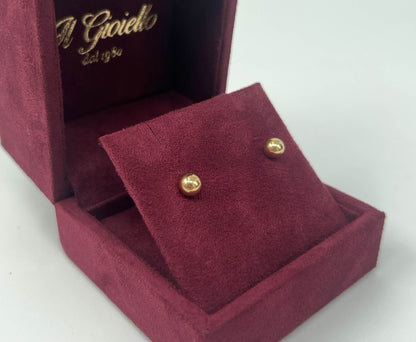 COPPIA DI ORECCHINI ORO 18KT GIALLO