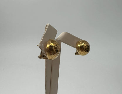 COPPIA DI ORECCHINI ORO 18KT GIALLO