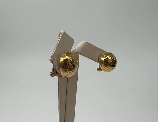 COPPIA DI ORECCHINI ORO 18KT GIALLO