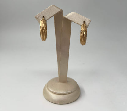 COPPIA DI ORECCHINI ORO 18KT GIALLO