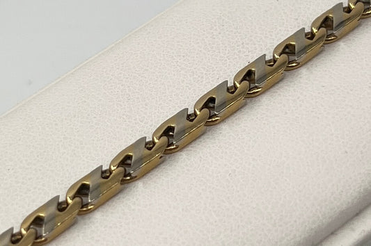 BRACCIALE 18 KT BICOLOR