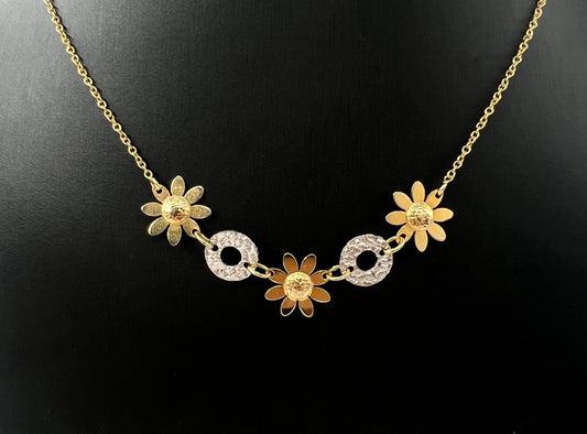 COLLANA ORO 18KT BICOLOR