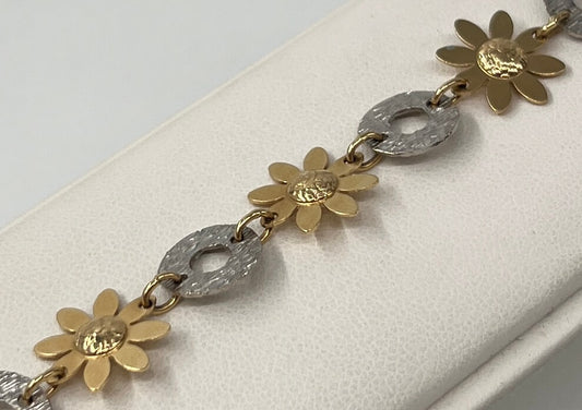 BRACCIALE 18 KT BICOLOR