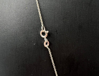 COLLANA ORO 18KT BIANCA CON DIAMANTI E RUBINI NATURALI